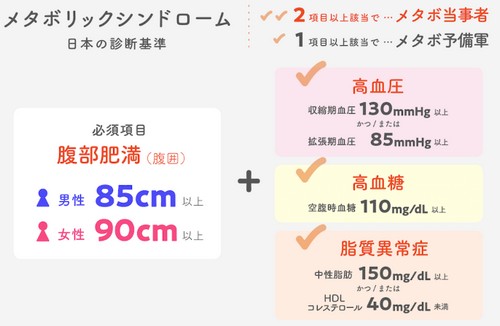 メタボリックシンドロームって？健康への悪影響！
